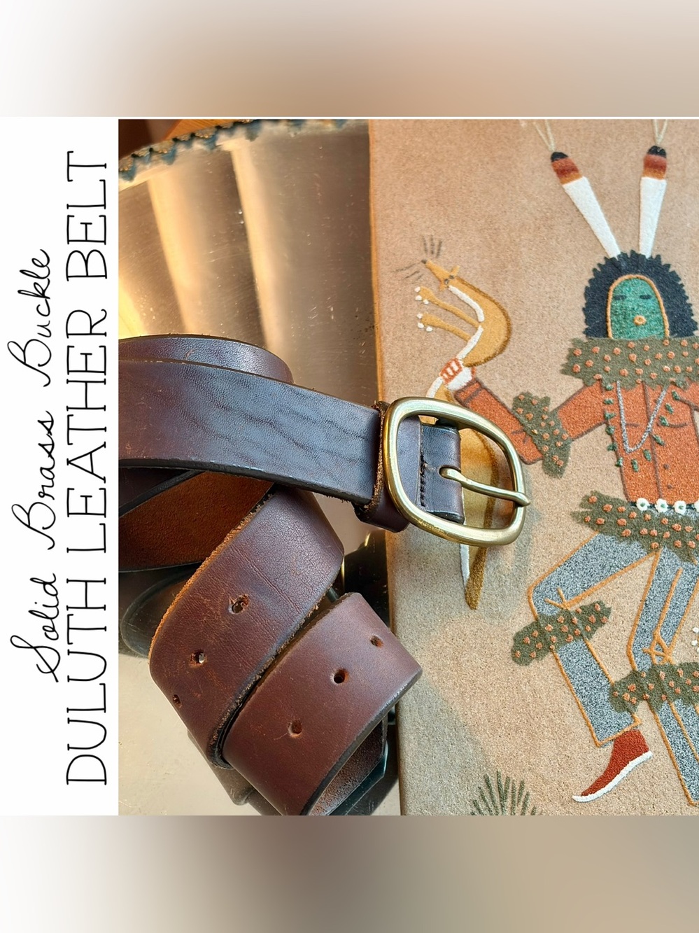Women’s Duluth Leather Belt with Solid Brass Buckle